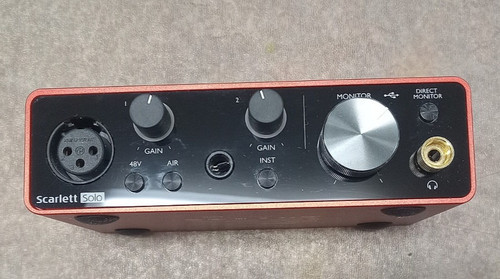 Focusrite scarlett solo 3rd - scarlett,