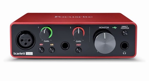 Focusrite scarlett solo 3rd - solo,