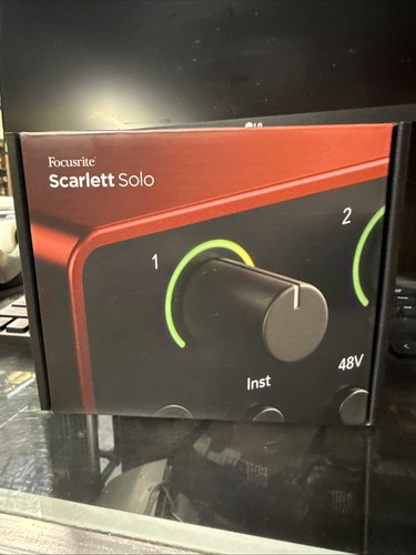 Focusrite scarlett solo - focusrite, 4th